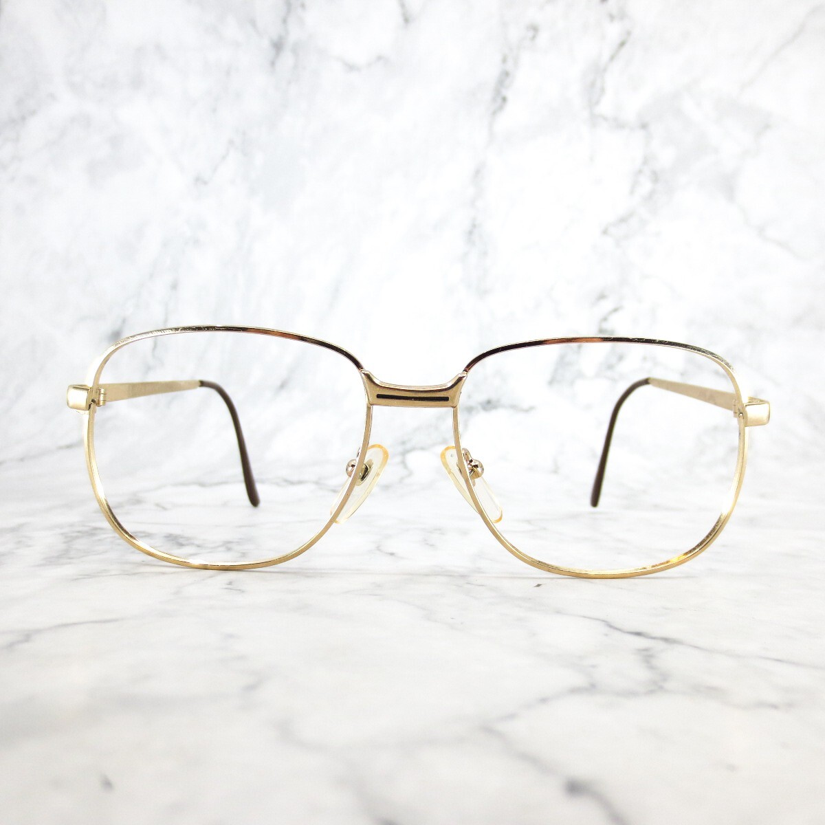 Sundas 22KGPGold Plated Eyeglass Frames  Tortoise Temple X7620 Tortoise/Gold Browline Classic Square Reading Glasses - Olson main image 4