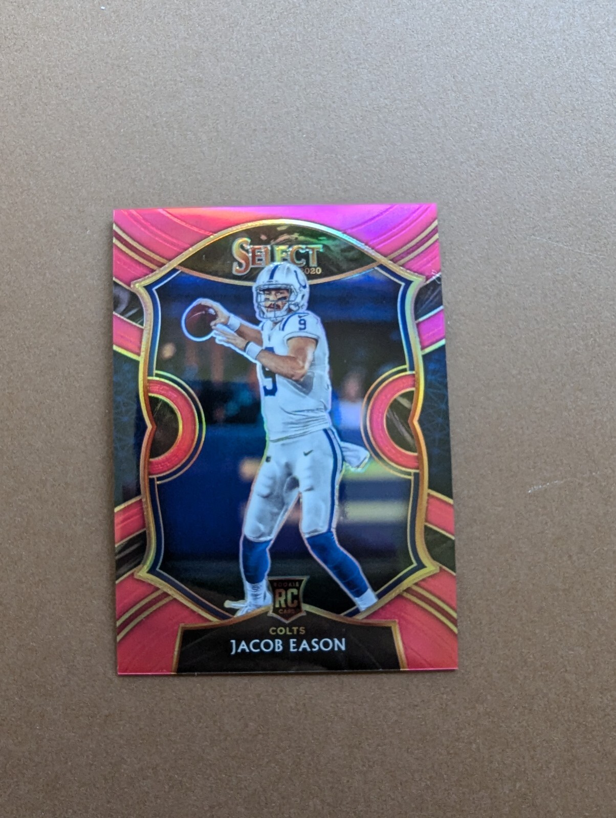2020 Panini Select Pink Prizm /10 Concourse #48 Jacob Eason (RC)