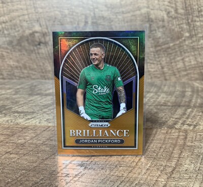 Panini Prizm Premier League 23 24 Jordan Pickford Brilliance 11/25 Orange Prizm