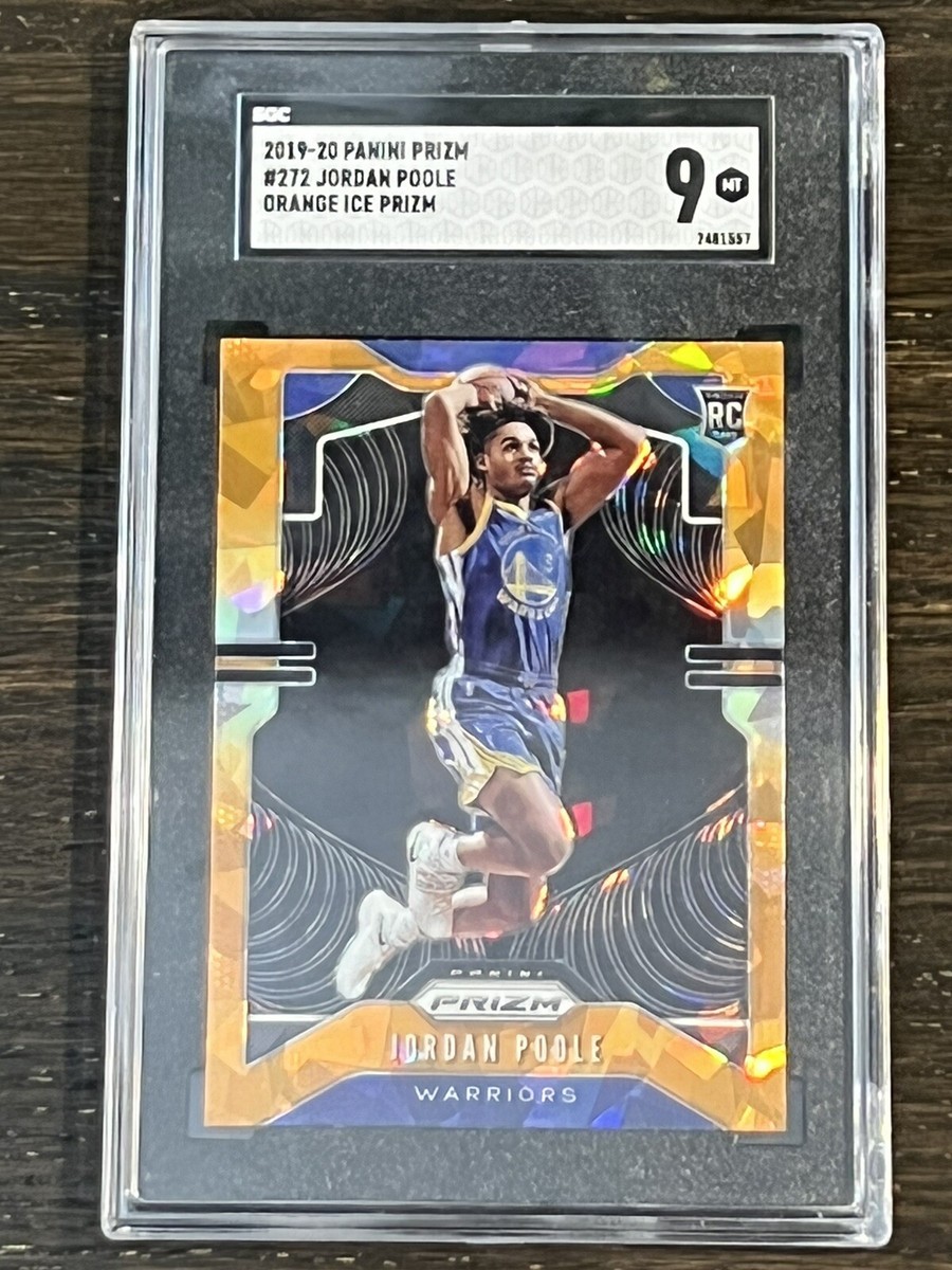 2019-20 Panini Prizm Jordan Poole Rookie Rc #272 Orange Cracked 