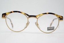 Vintage Glasses Kenzo REGGAE K 061 Brown Gold Oval Eyeglass Frame