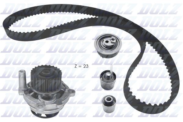 Kit distribution pompe à eau VW Golf V Eos et Audi A3 2.0 FSI