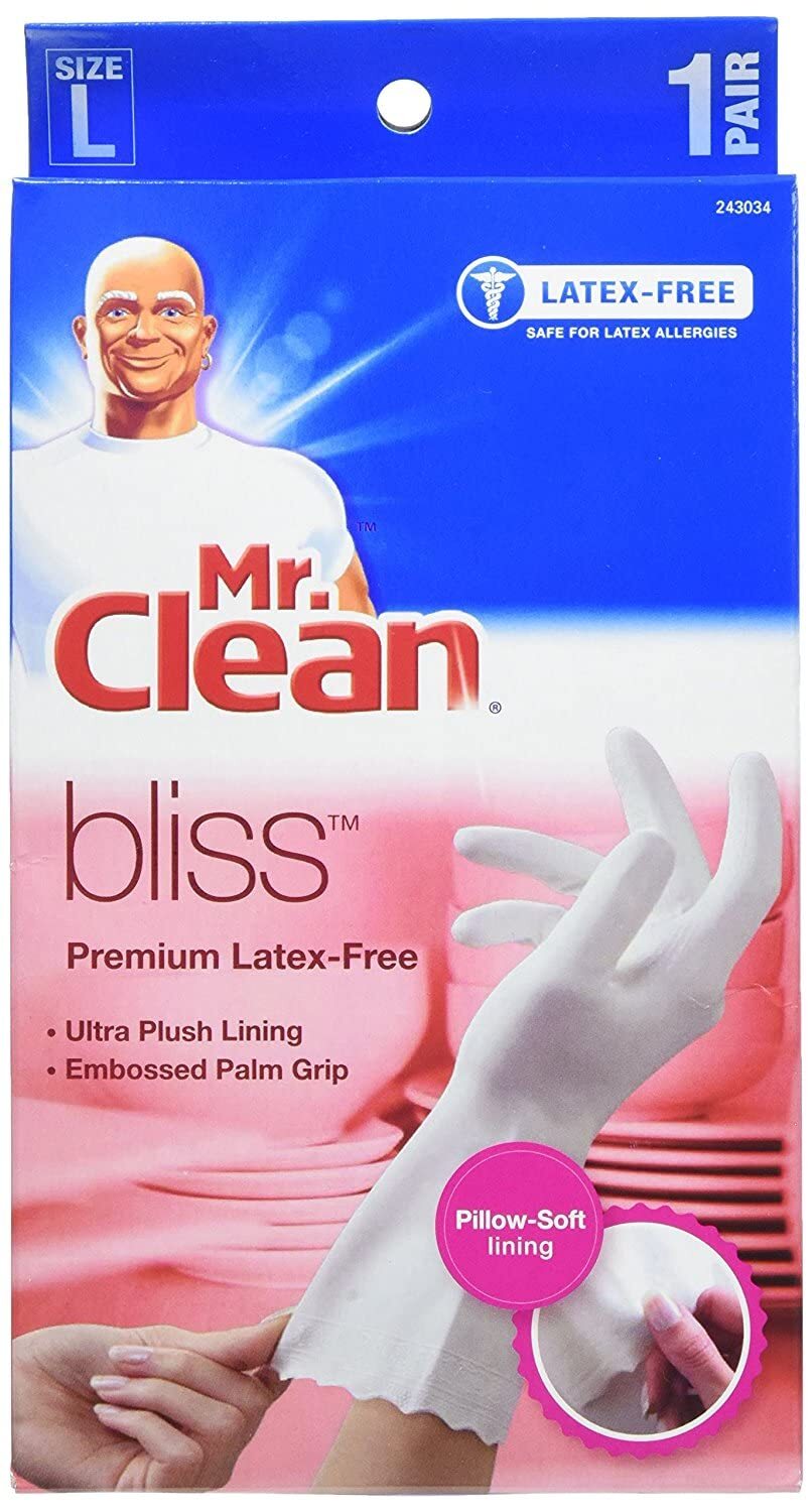 Bliss Premium Latex-Free Gloves, Large 1 pr (Pack of 4)