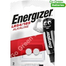 2 x Energizer LR54 1.5V Alkaline Battery 189, AG10, V10GA, LR1130, D189A, 389