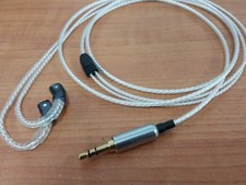 1.2Meter Cable UE TF10 SF3 SF5 5EB 5pro Upgrade Wire Gold 3.5MM OCC Silver