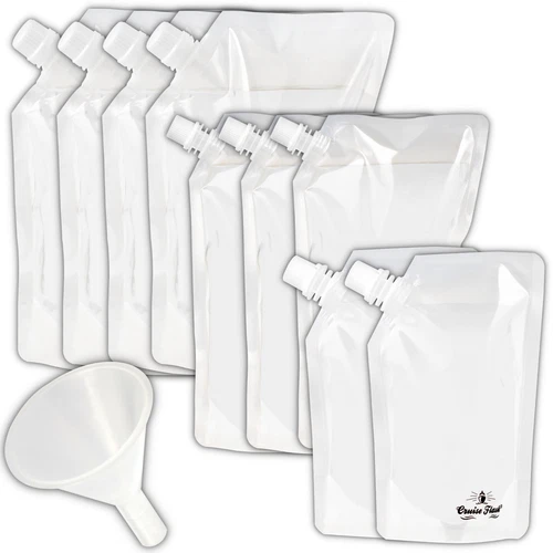 Concealable Reusable Cruise Flask Kit 4x32oz/3x16oz/2x8oz + funnel
