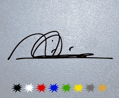 STICKER PEGATINA DECAL VINYL Mika Hakkinen Signature