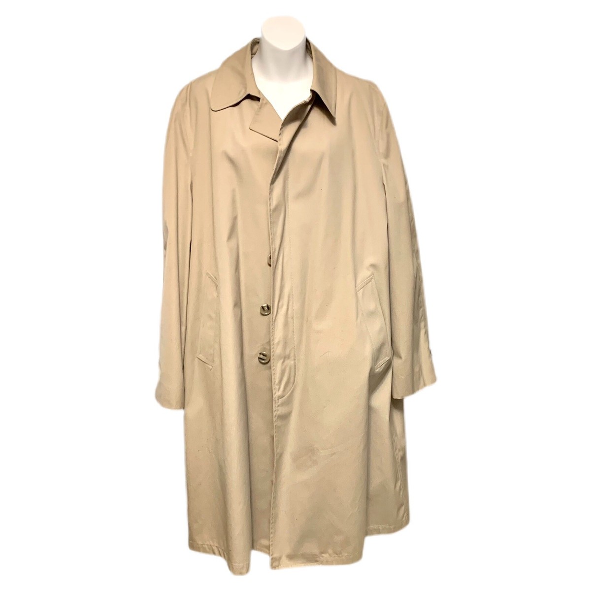 Clipper Mist Londontown Trench Coat All Weather Khaki Fur