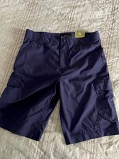 Boy Scouts Of America Blue Cargo Shorts Sz Y L 14-16 Wick Quick Dry Fabric BSA