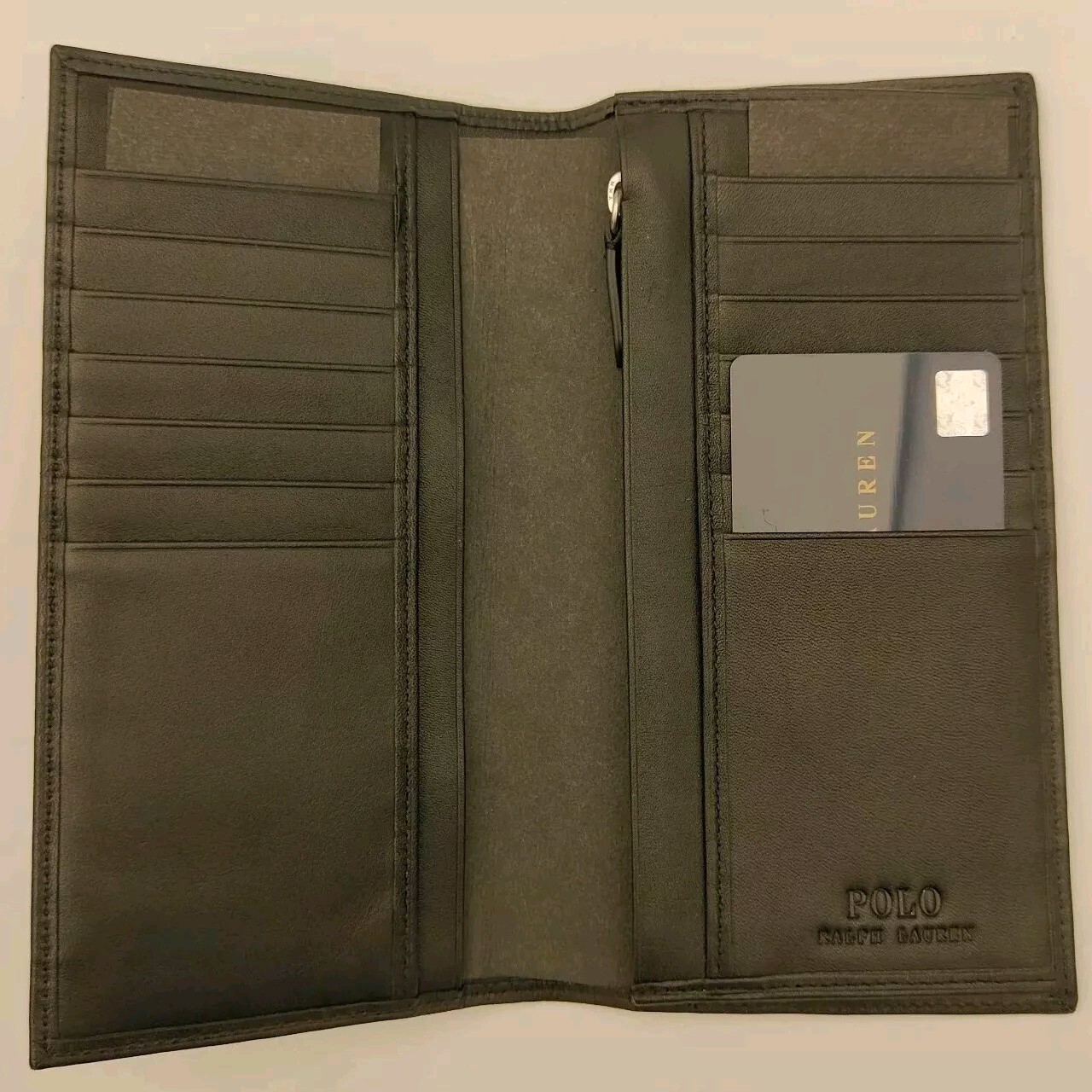 New Polo Ralph Lauren Handcrafted Leather RL Bear Wallet with Card RRP £499 image 3