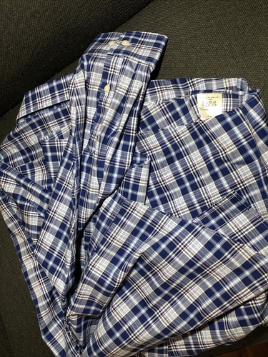 Polo Ralph Lauren Men's Blue Plaid Stretch Fabric Casual Button Down Shirt XXL - Picture 15 of 15
