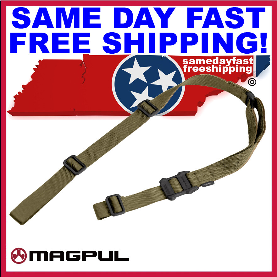 MAGPUL MS1 SLING 1 or 2 Point Adj. MAG513- BLK-COY-RGR-GRY SAME