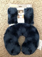 New Blankets Beyond Baby Toddler Travel Pillow Seat Belt Covers Set Fuzzy Blue