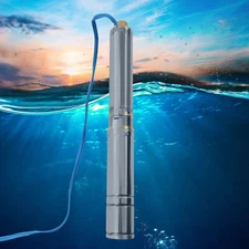 1.5HP Submersible Deep Well Pump Water Pump 24GPM Stainless Steel 1100 W 110V