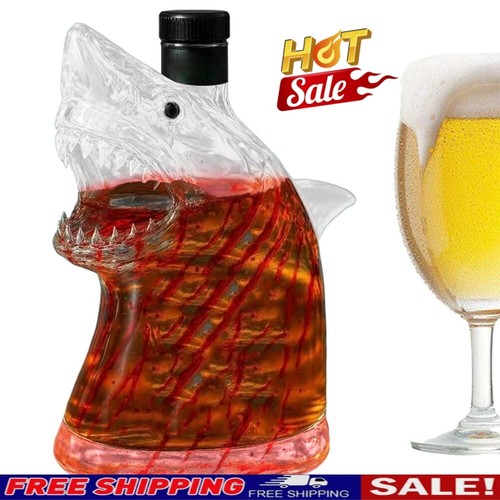 Shark Spirit Dekanter – Bruce Whiskeyflasche, 284 Ml, Limitierte Edition Zum 50. Jubiläum