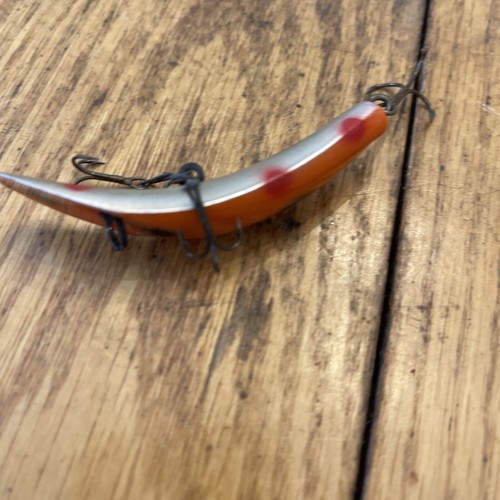 Helin Tackle Company Flatfish LU per trolling/casting usato Orange Dot Silv Bell - Foto 4 di 4