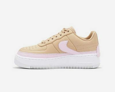Nike Women's Air Force 1 Jester XX Bio Beige \u0026 Pink UK Size 6.5 AO1220 202  | eBay