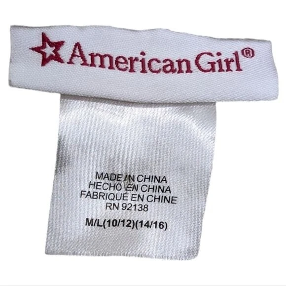 AMERICAN GIRL Vest Wool Blend Faux Fur with Faux Suede Trim Girls Size Med/Large - Image 3 of 4