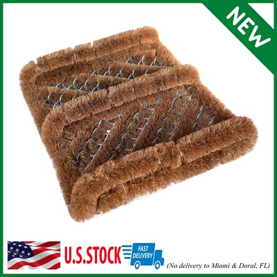 Door Coir Bristles Boot Shoe Scraper Mud Dirt Outdoor Rug Floor Scrubber 12X13 