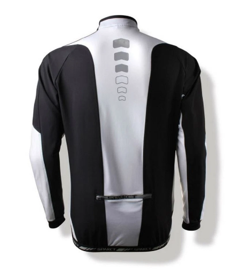 Chaqueta de terciopelo de ciclismo a prueba de viento polar Spakct C6 negra/blanca L protectora solar Foto 2 de 4