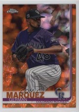 2019 Topps Chrome Sapphire Edition Orange 21/25 German Marquez #602 bp8