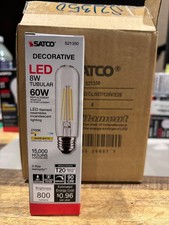 Satco S21350 8 Watt T10 Led Clear Medium Base 90 Cri 2700k 120 Volt Satco S21350 8 Watt T10 Led Clear Medium Base 90 Cri 2700k 120 Volt