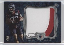 2014 Bowman Sterling Rookie Blue Wave Refractor CJ Fiedorowicz Jumbo Patch y5j