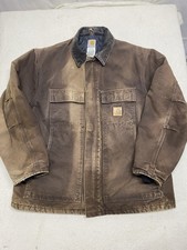 Carhartt Arctic Jacket Sz XL Canvas Quilt-Lined Dark Brown C26 DKB