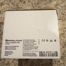 New In Box Pepperlfuchs Van-115230ac-k16 Bus Power Supply 115230vac New In Box Pepperlfuchs Van-115230ac-k16 Bus Power Supply 115230vac