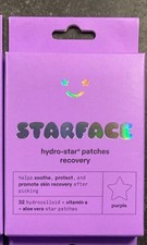 Starface Hydro-Star Patches Recovery 32ct Purple Stars New in Box