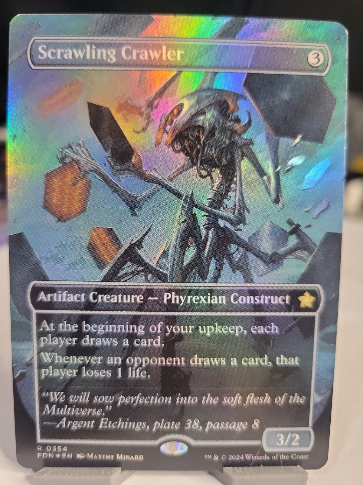 Scrawling Crawler Borderless Foil Foundations #354