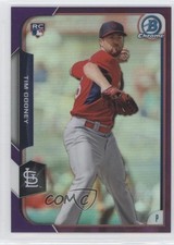 2015 Bowman Chrome Purple Refractor 240/250 Tim Cooney #177 4g7