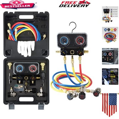 Car Freon Charging Manifold Gauge: R1234YF Compatibility & Clear Readings