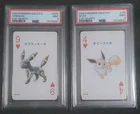 2000 POKEMON GOLD VERSION PLAYING CARDS  #197C #133 UMBREON  EEVEE  PSA9 Set