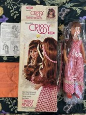 VINTAGE IDEAL TWIRLY BEADS CRISSY DOLL OLD STORE STOCK MINT ~