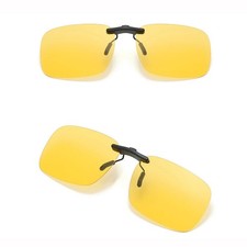 Polarized Clip On Sunglasses UV400 For Prescription Glasses Driving Fishing Clip — image 4