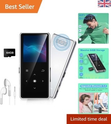 Vielseitiger 64GB MP3 Musik Player mit Bluetooth & E-Book Funktionalität