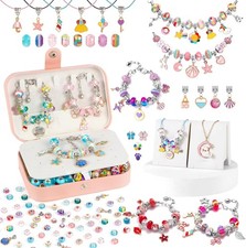 Charm Bracelet Making Kit DIY Jewelry Kit Christmas Theme Multi Color Set