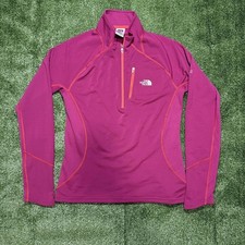 The North Face Pink Half Zip Long Sleeve Pullover Womens Medium