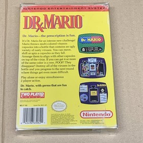 Dr. Mario Nintendo NES 1990 Complete In Box Game with Manual and Box Styrofoam