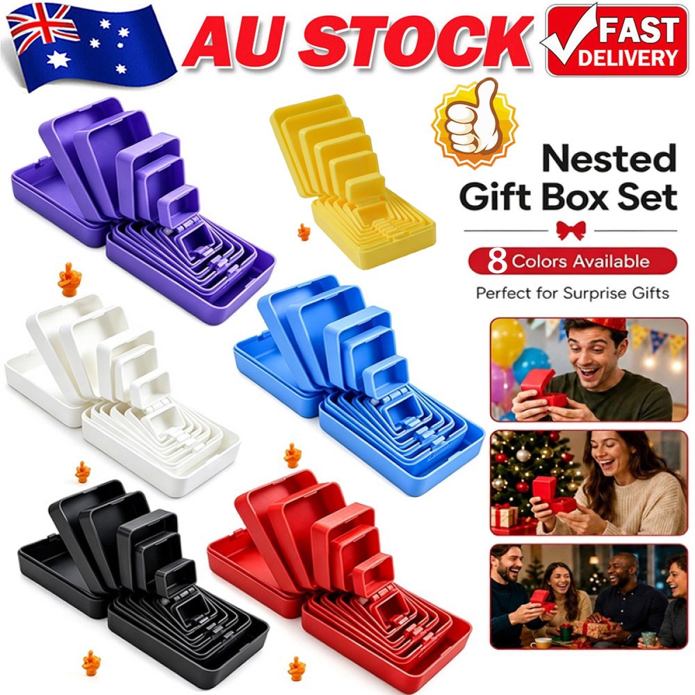 Multi-Layer Nesting Surprise Gift Box, Box Inside a Box Gift Prank AU