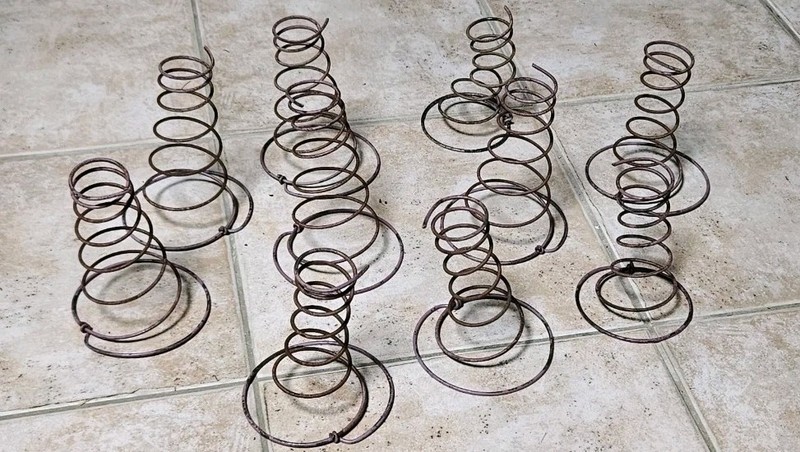 10 Count Vintage Rustic Tornado 5" Coil Bed Springs Craft Farmhouse Steampunk