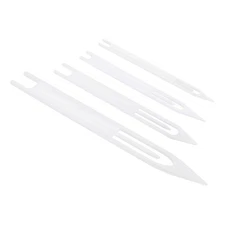 4Pcs Plastic Fishing Net Repair Kit 2#，5#，7#，9#, White