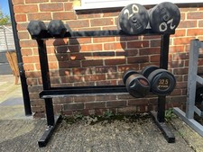 2-tier Dumbbell rack, Black, Solid, Sturdy