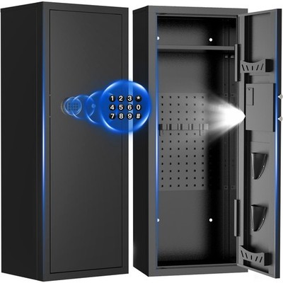 Caja Fuerte Para Armas De Fuego 12-15 Rifles 4-6 Pistolas Con Teclado Digital