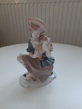 Rosenthal Figur Frau mit Lamm Schäferin Karl Himmelstoß Figur Art Deco