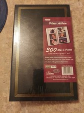 PIONEER GREEN COLOR PHOTO ALBUM 300 SLIP IN POCKETS 4 6 THREE RING METAL BINDER