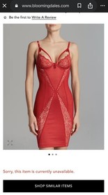 Dita Von Teese Madame X Black Lace Underwire Slip Dress Chemise 36B Burlesque 