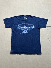 2000s Vintage Harley Davidson Lightning Eagle Navy T Shirt Size L