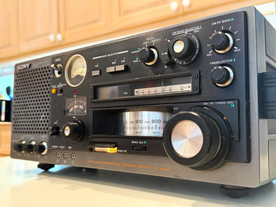 Sony ICF-6800W Vintage FM AM SW31 Shortwave Multi Band Receiver Radio *WORKING*